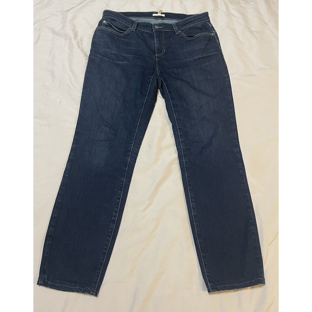 Eileen Fisher Jeans Womens 8 Blue Stretch Denim‎